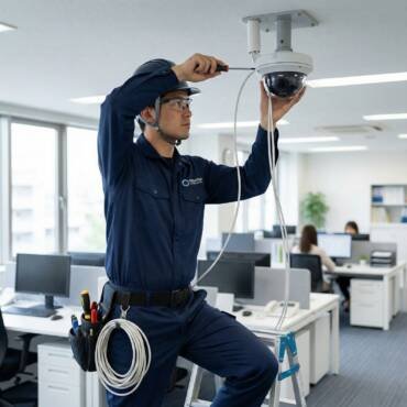 تركيب كاميرات المراقبة